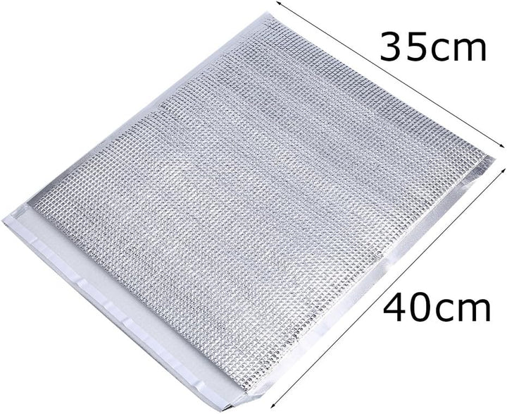 Dilwe 10 Stücke Isolierte Taschen, Wiederverwendbare Aluminium Picknick Hot Cold Pouch für Home Outd