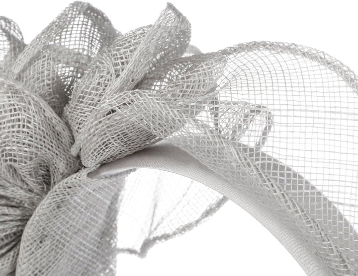 Seeberger Kaljeta Sinamay Fascinator Kopfschmuck Anlasshut Brauthut (One Size - grau)