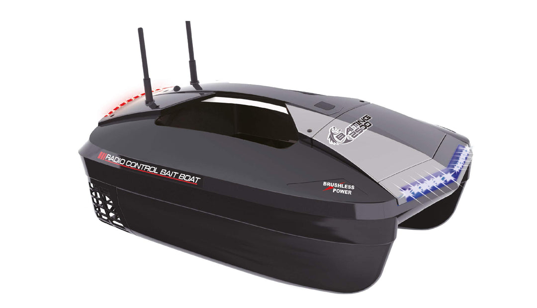 Amewi 26081 Baiting 2500 Futterboot 2,4GHz RTR, Schwarz, Grau ohne GPS, ohne GPS