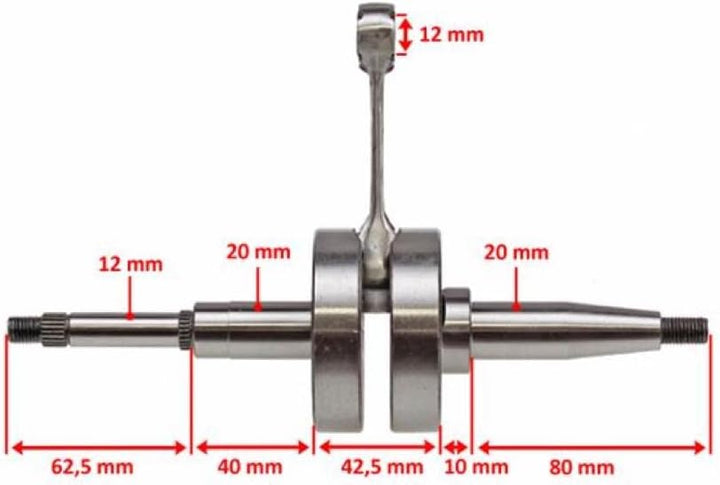 Kurbelwelle für Peugeot Speedfight 3 4, New Vivacity, Kisbee, Jetforce 50 2T