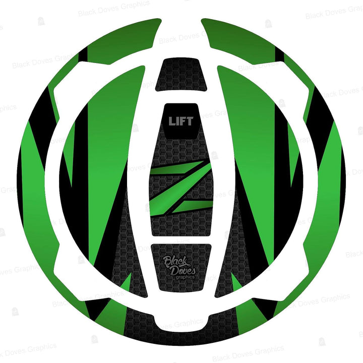 Harzaufkleber kompatibel mit Tankdeckel Motorrad Kawasaki für Modelle Z400 Z650 Z900 Ninja 400 650 V