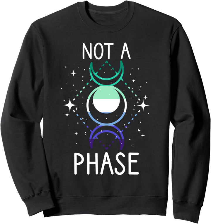 MLM Pride Not a Phase Moon Gay Pride Lustige MLM Gay Male Flagge Sweatshirt