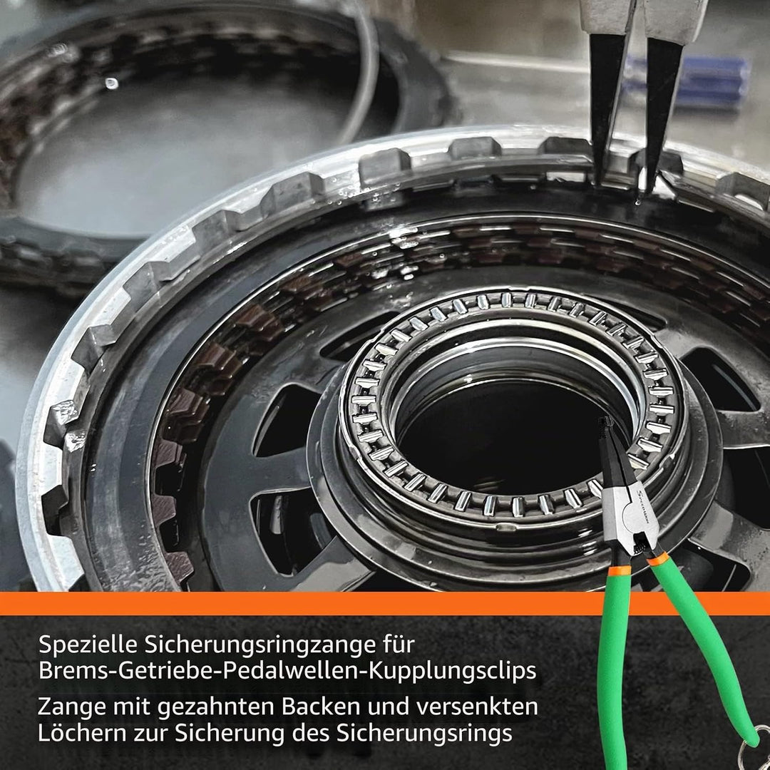 SPEEDWOX Spezielle Winkelspitze Sicherungsringzange 11 Zoll Halteringe Zange zum Entfernen Installat