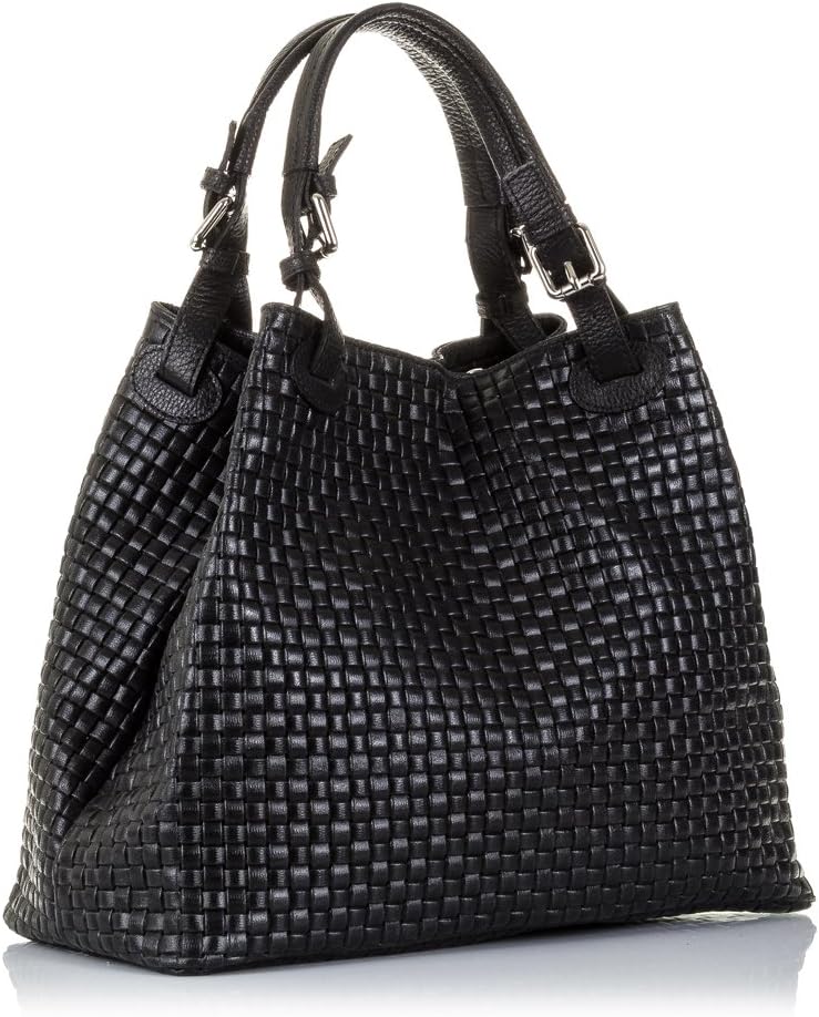 FIRENZE ARTEGIANI. Emanuela Damen-Tasche, echtes Leder, mit Schlangengravur, für Damen, hergestellt