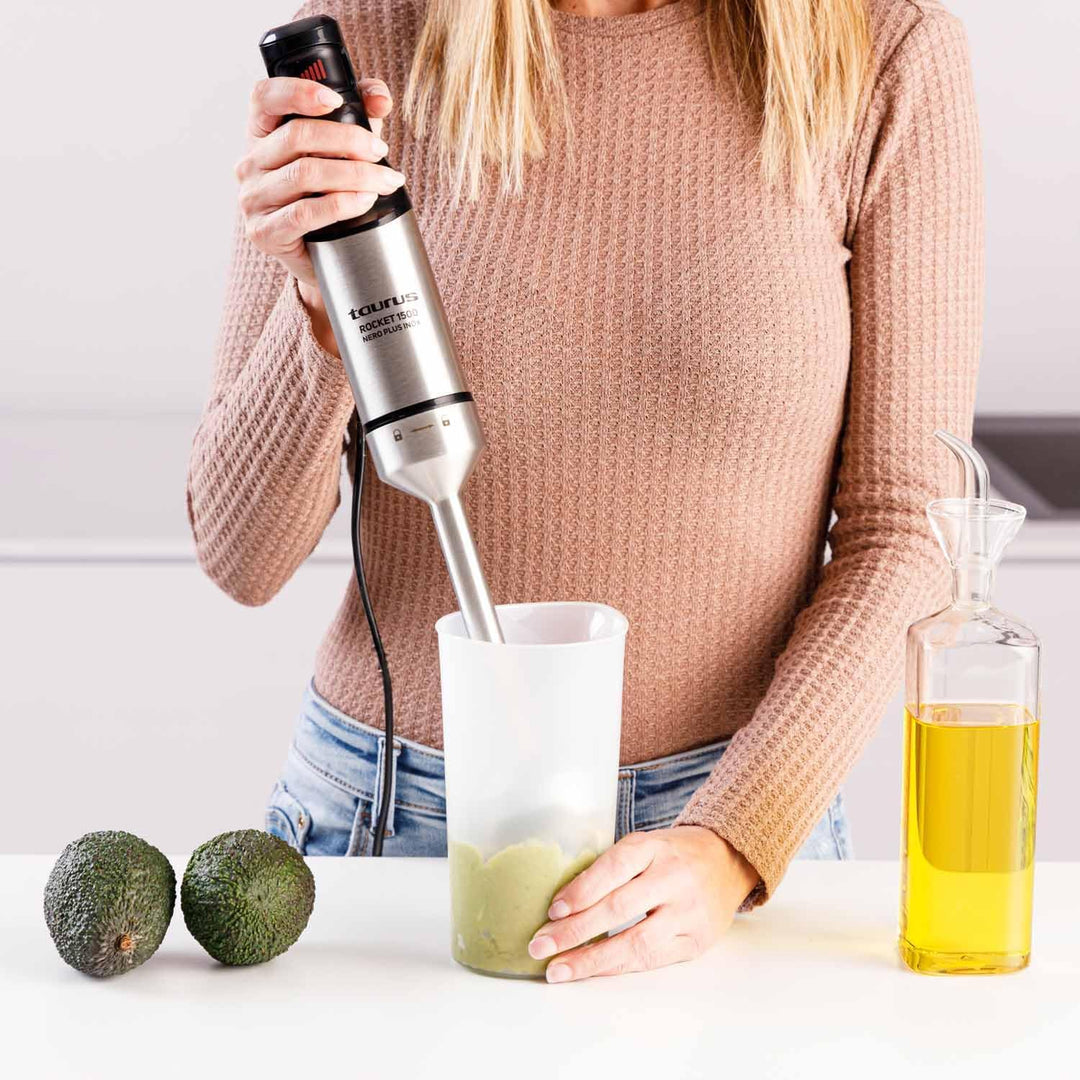 Taurus - Stabmixer Rocket 1500 Nero Plus Inox | 1500W | Leistungsregler | Ergonomisches Design | Ede