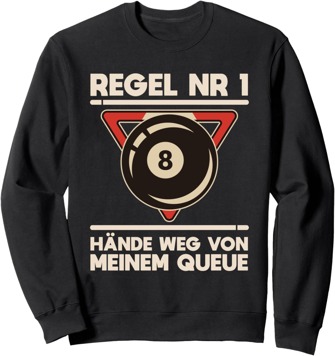 Billard Pool Spieler Geschenk I 8-Ball Billiards Sweatshirt