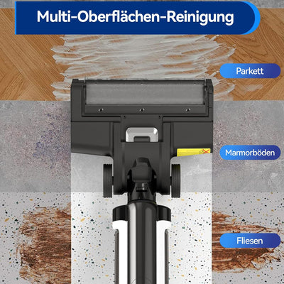 Redkey W12SE Nass Trockensauger Kabellos - Saugwischer Akku Staubsauger mit Wischfunktion Selbstrein