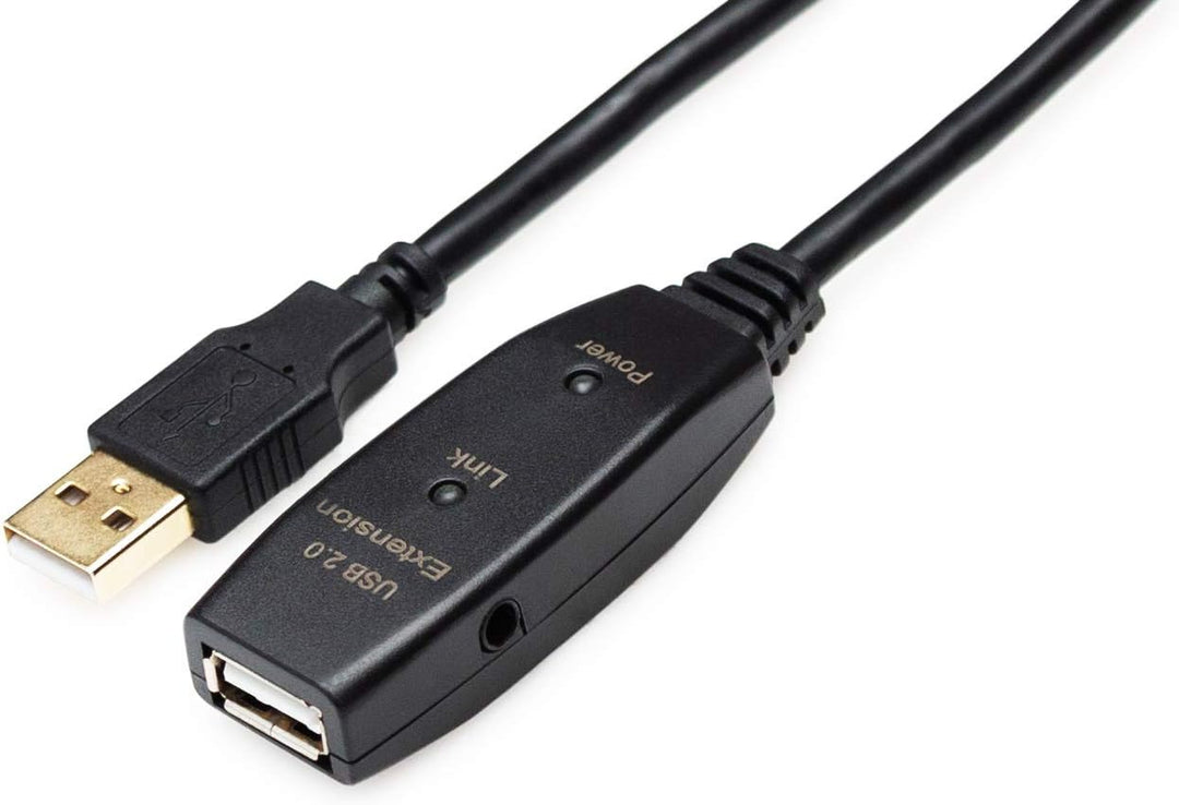 MutecPower 10m USB 2.0 Aktiv kabel männlich zu weiblich - Kabel mit Verlängerung Chipsatz - Repeater