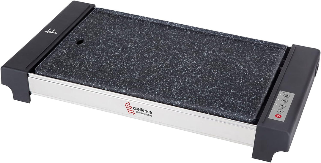 Jata GR3000 Elektronische Grillplatte, 4 Temperaturen, Oberfläche: 48 x 32 cm, sehr kratzfest und an