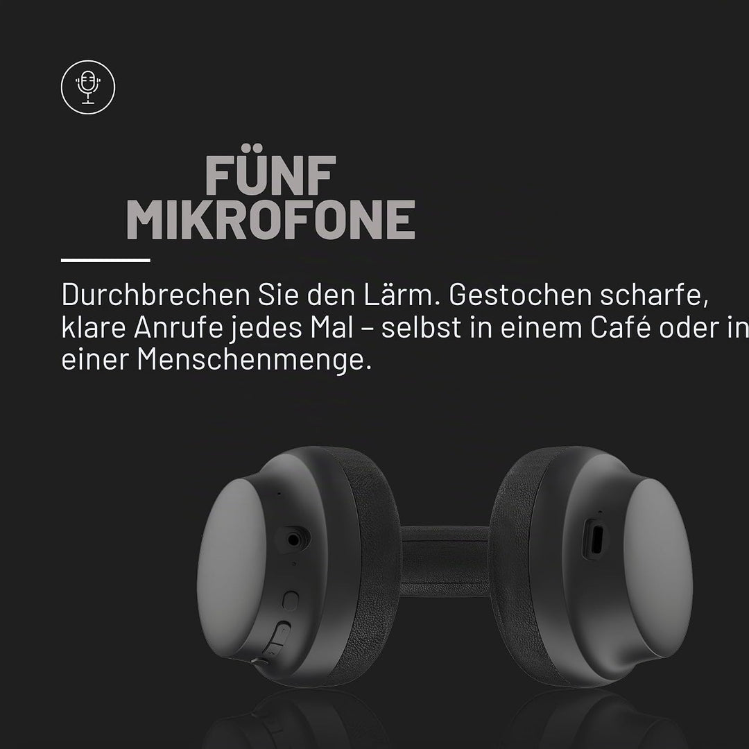 Raycon Essential Kopfhörer – Kabellose Bluetooth Over-Ear-Kopfhörer, mit Hybrid-aktiver Geräuschunte