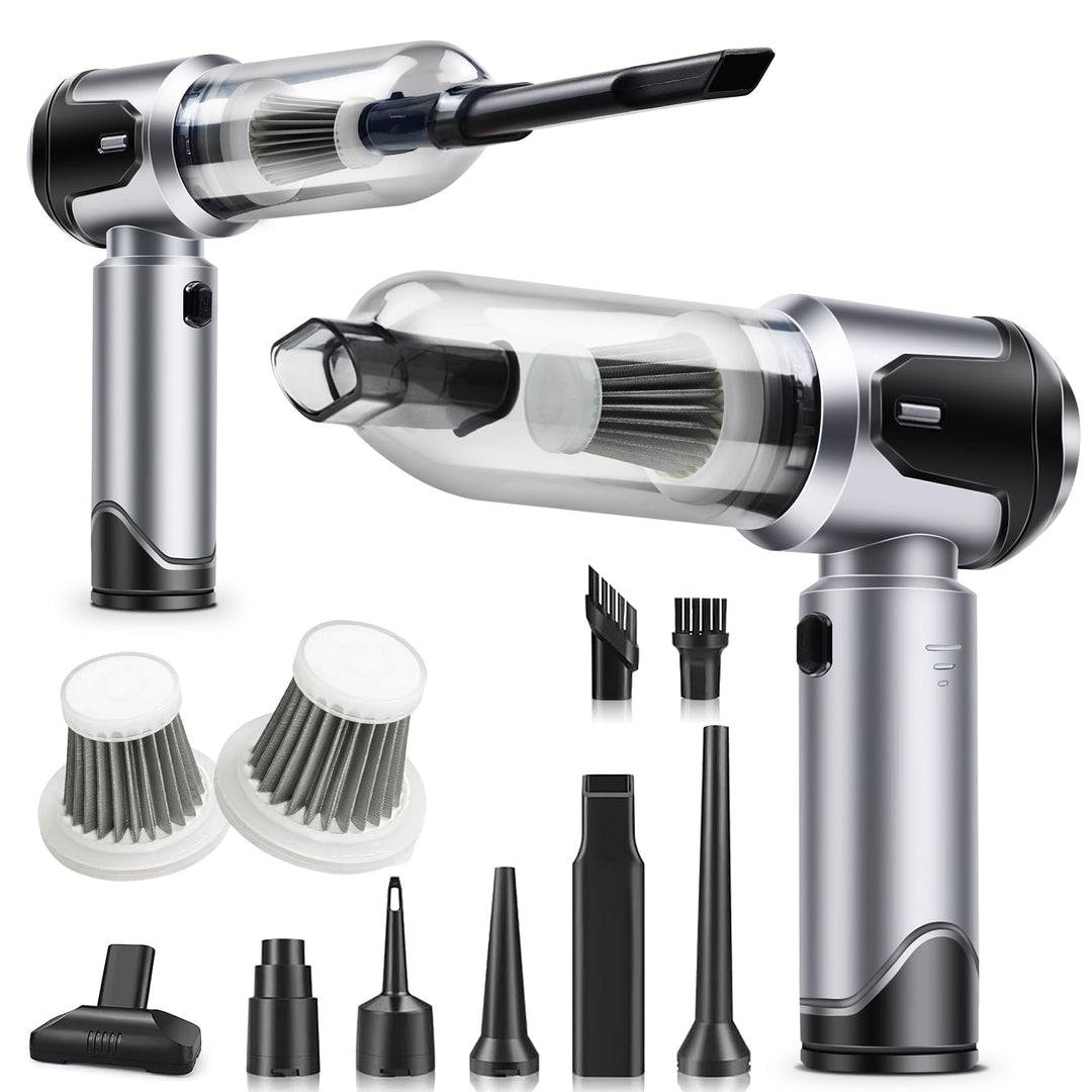 Handstaubsauger, 25000Pa Autostaubsauger mit Bürstenloser Motor 4-in-1 Handstaubsauger Kabellos 3 St