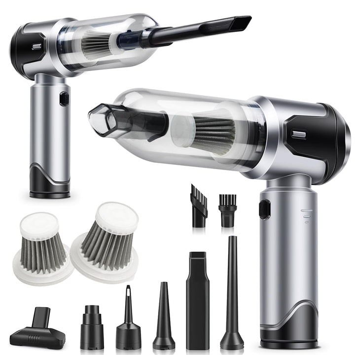 Handstaubsauger, 25000Pa Autostaubsauger mit Bürstenloser Motor 4-in-1 Handstaubsauger Kabellos 3 St