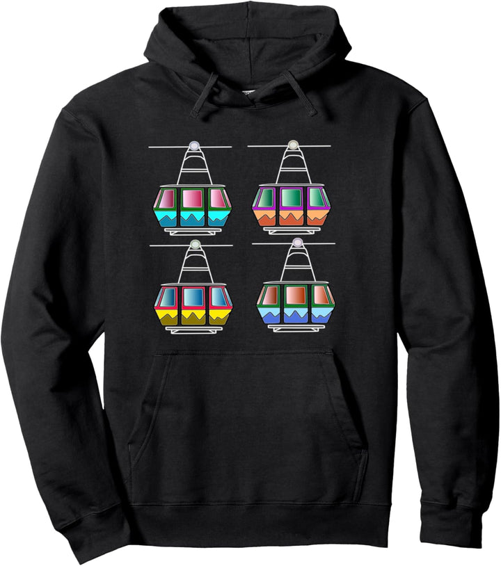 Seilbahn Hoodie schöner Bergbahn Gondel selbahntechnik Pulli Pullover Hoodie