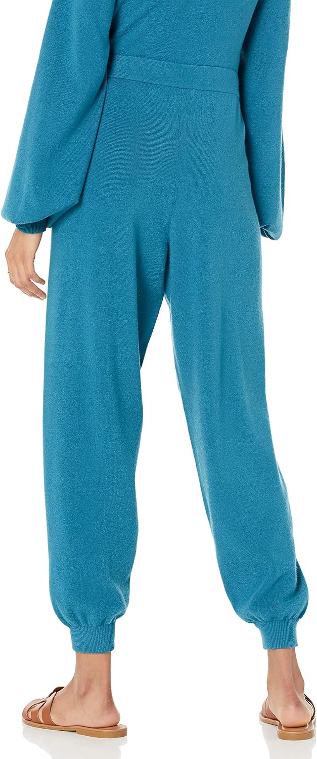 The Drop Maddie superweiche Strick-Jogginghose mit lockerer Passform, für Damen XL Blauer Saphir, XL