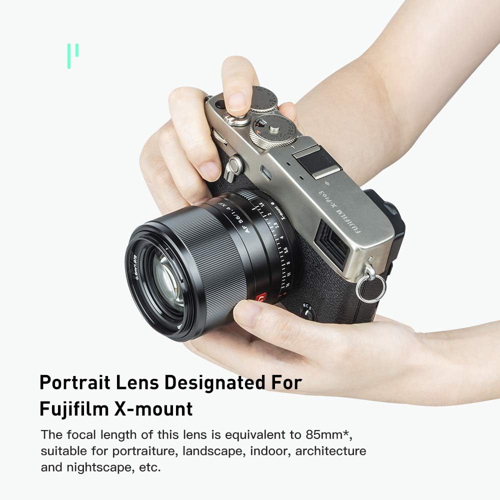 VILTROX AF 56mm f1.4 XF Prime Objektiv für Fuji X Mount X-E3 X-PRO3 X-A7 X-T4 X-T30 X-T200,(Festbren