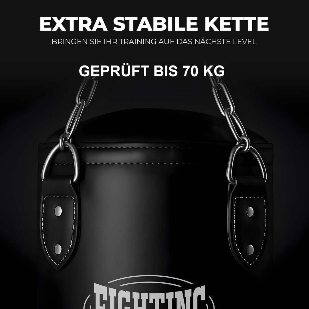 Boxsack Classic GEFÜLLT/UNGEFÜLLT/MIT FÜLLUNG 80 100 120 150 180 cm bis 55kg ideal für Jugend & Erwa