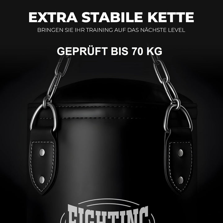 Boxsack Classic GEFÜLLT/UNGEFÜLLT/MIT FÜLLUNG 80 100 120 150 180 cm bis 55kg ideal für Jugend & Erwa