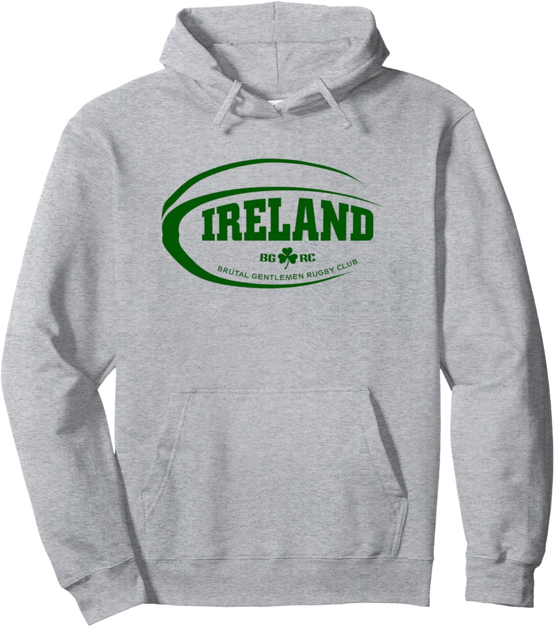 Brutal Gentlemen Rugby Club Ireland Football Icon Pullover Hoodie