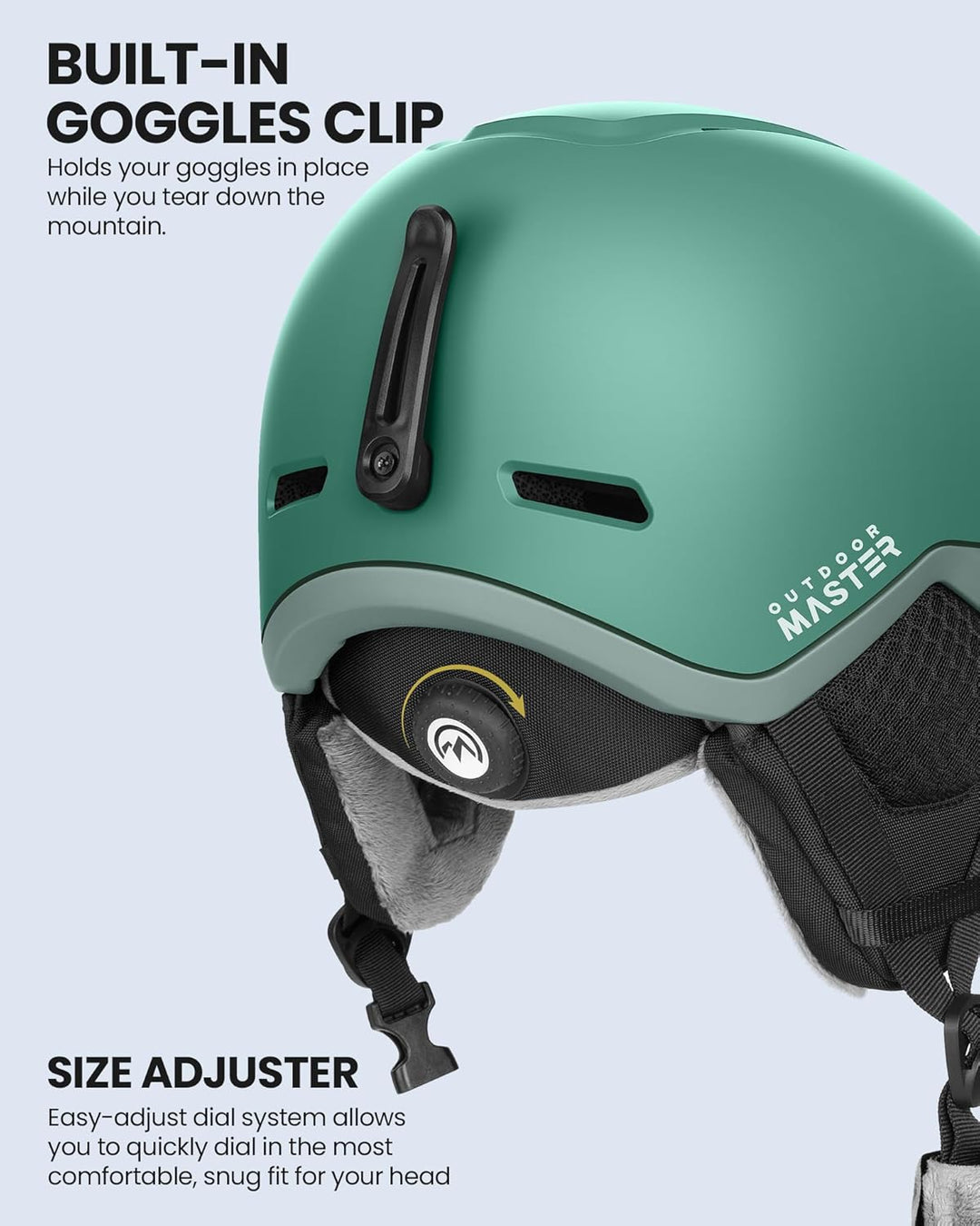 OutdoorMaster MIPS Skihelm, Snowboardhelm für Herren und Damen, Snowboard Helm mit Ventilationssyste