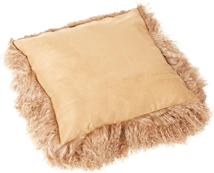 Reissner Lammfelle Tibet Lammfell Kissenbezug langflorig 30x30cm JAY26 Farbe Camel/Hellbraun Jay26 C