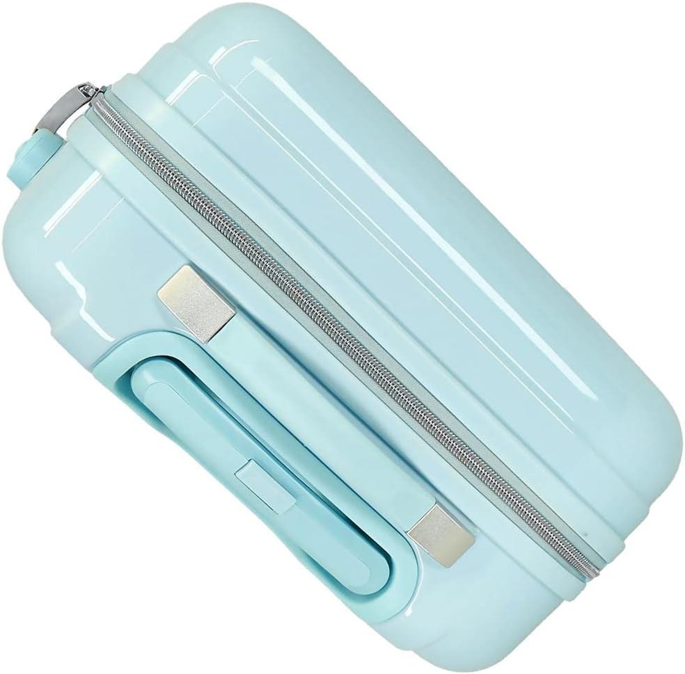 Disney Frozen Frosted Light Kabinentrolley, Blau, 38 x 55 x 20 cm, Hartplastik, seitlich, 34 l, 2 kg