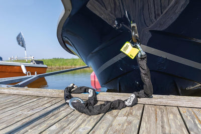 ABUS Kette 12KS Loop - Zusatzsicherung für Motorroller, Motorräder, Fahrräder - Länge 80 cm