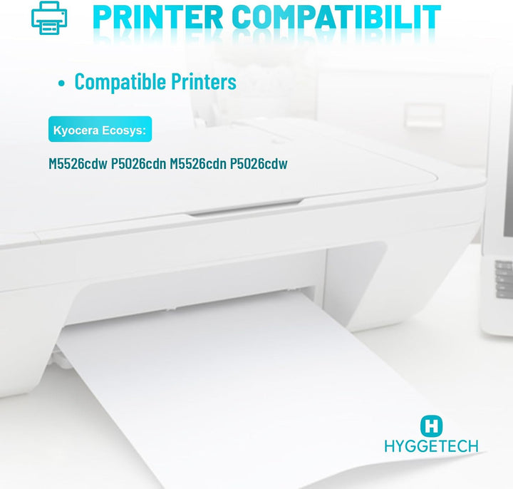 Hyggetech TK5240 TK-5240 Toner Kompatibel mit Kyocera TK5240 TK5240K TK-5240C TK-5240Y TK-5240M für