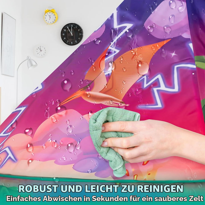 JOYIN Dinosaur Spielzelt für Kinder, Pop Up Dinosaurierzelt, EIN Abenteuer Kinderzelt,Kinderzelt für
