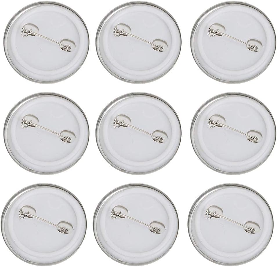 Fydun 100 Sätze 37mm Abzeichen Pin Button Teile Abzeichen Clear Acryl Badge Maker Making Supplies DI