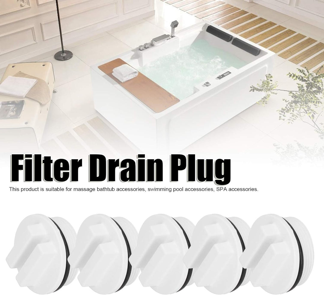 5 Stück Winterstopfen, 1,5 Zoll Überwinterungsstopfen Pool Winterstopfen Düse Filter Ablassschraube
