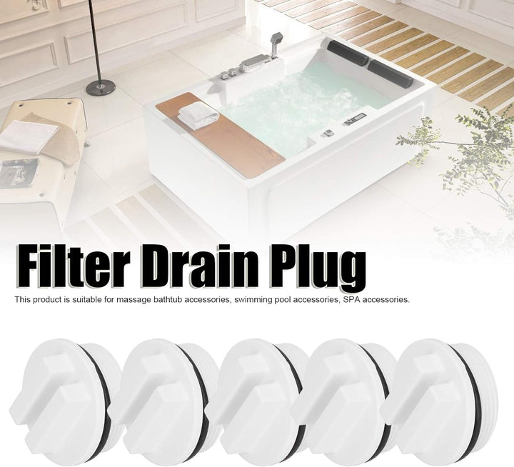 5 Stück Winterstopfen, 1,5 Zoll Überwinterungsstopfen Pool Winterstopfen Düse Filter Ablassschraube