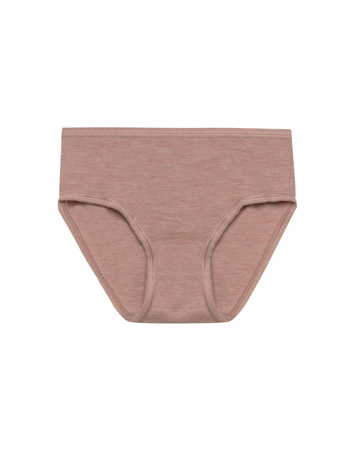 Dilling Midi Slip aus 100% natürlicher Merinowolle für Damen 34 Blusher-melange, 34 Blusher-melange