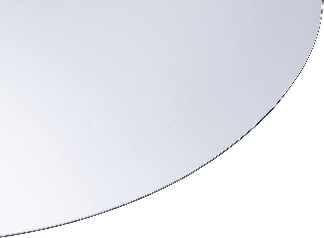Badspiegel LED-Beleuchtung oval silber 80x60 cm mit Antibeschlagsystem Mazille