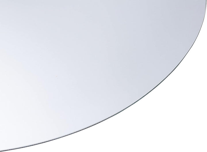 Badspiegel LED-Beleuchtung oval silber 80x60 cm mit Antibeschlagsystem Mazille