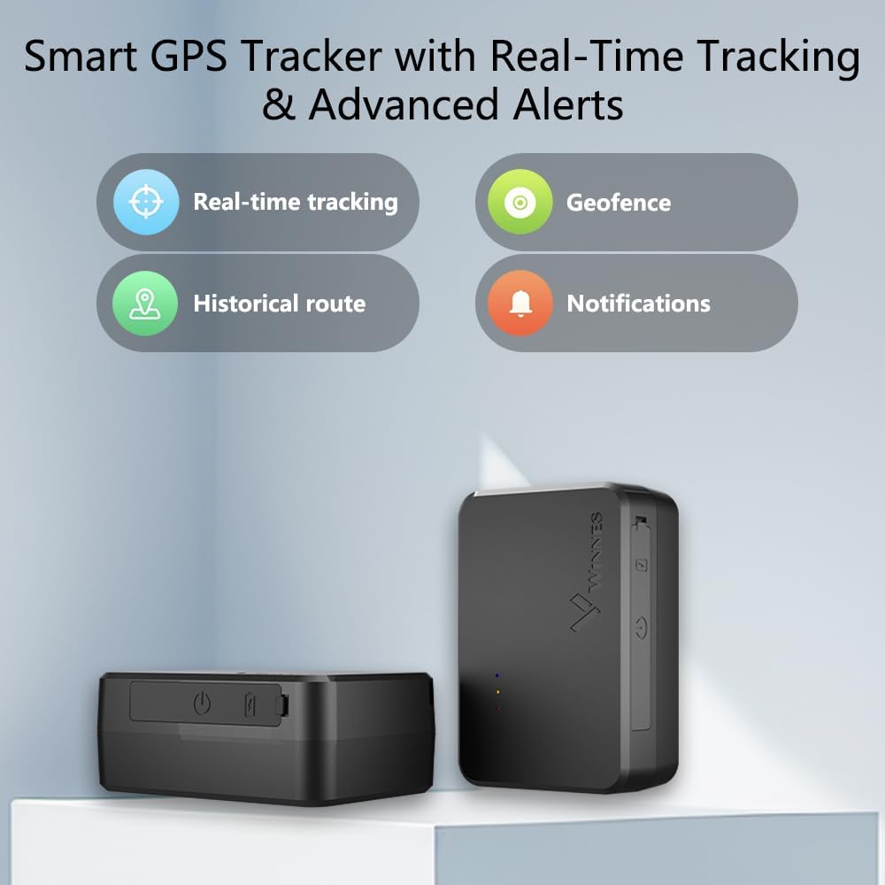TKMARS Klein 4G Auto GPS, integrierte SIM-Karte(ABO erforderlich), 60 Tage Lange Akkulaufzeit, Magne