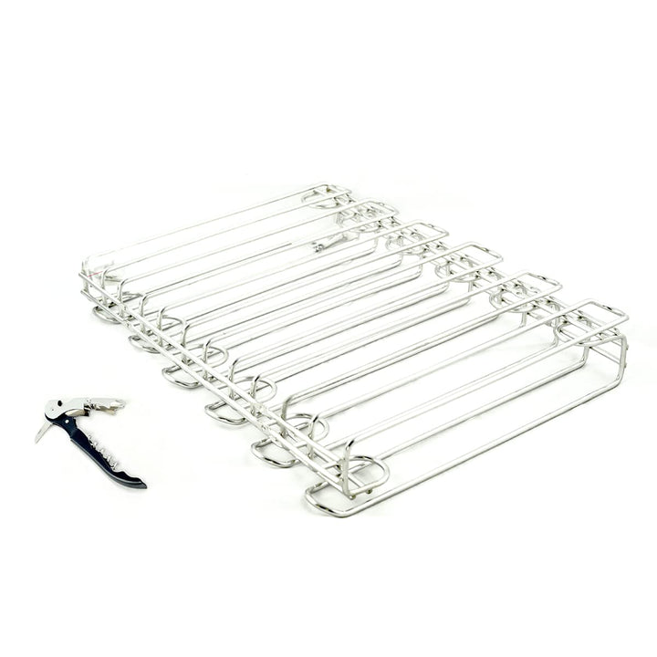 Hostelnovo - Packung mit 2 Glashaken für Decke und Wand - Hängende Weinglashalter Ideal für Bar oder
