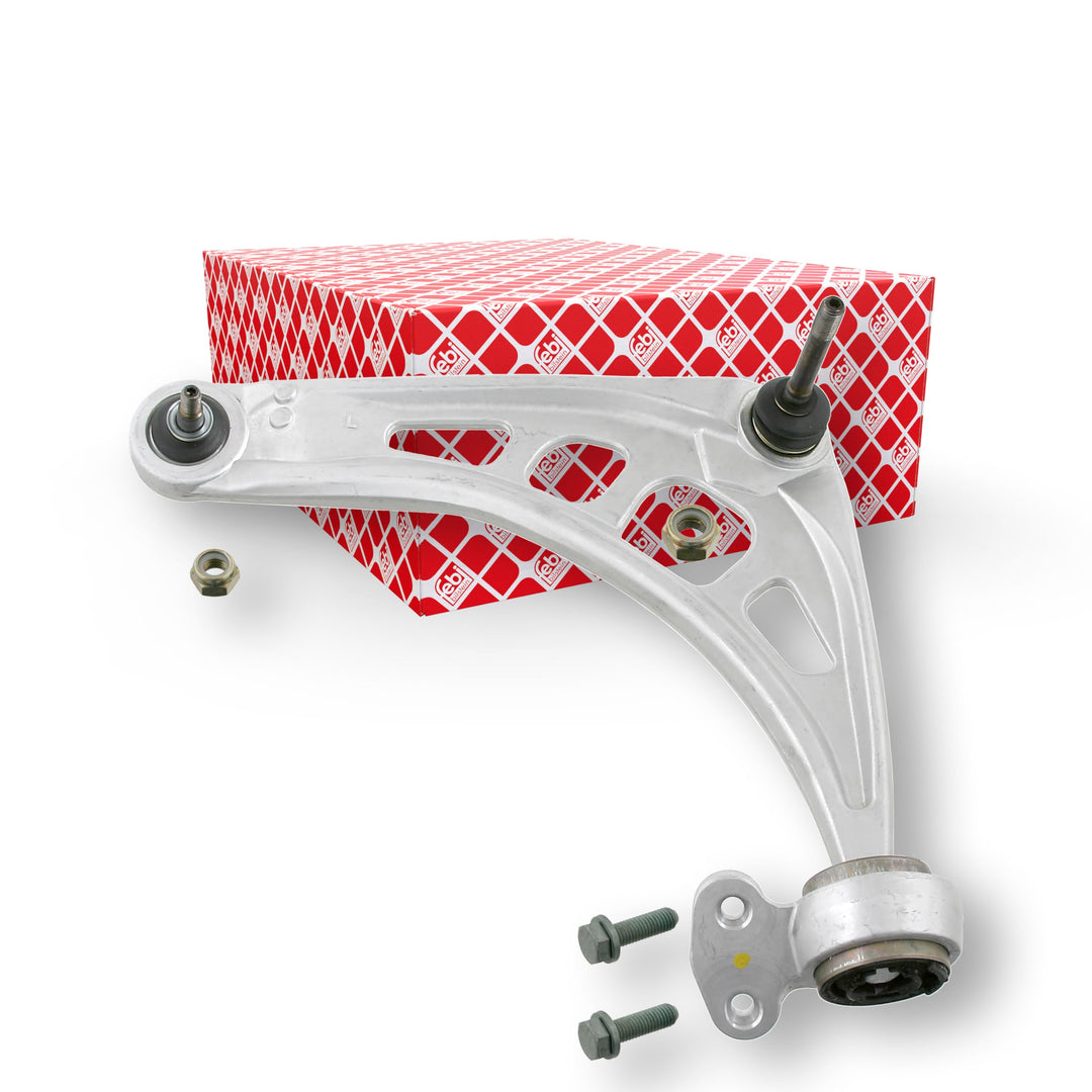 febi bilstein 26655 Querlenker mit Anbaumaterial, Lager, Gelenken und Halter , 1 Stück Vorderachse l
