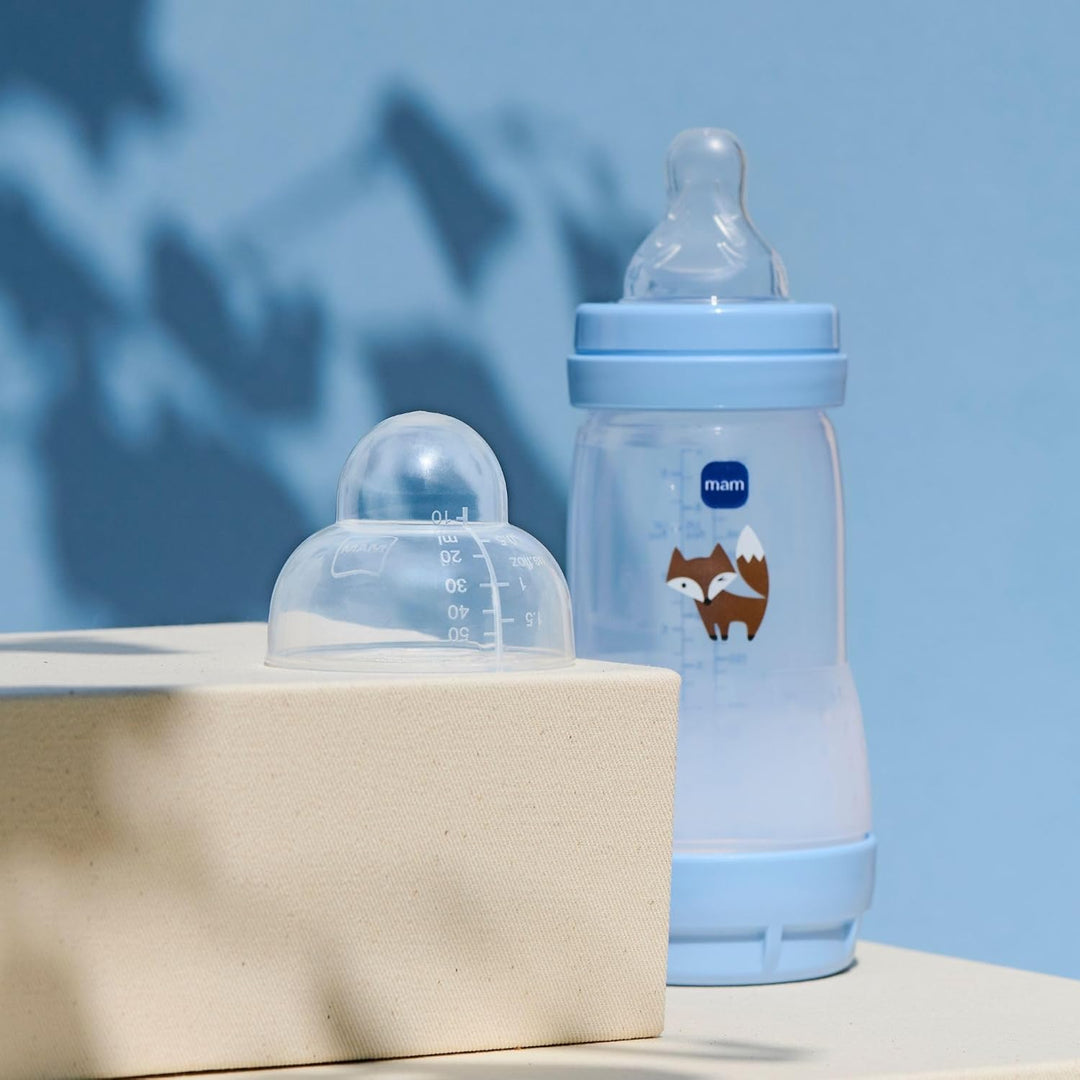 MAM Easy Start Anti-Colic Flasche 2+ Monate mittlerer Durchfluss (2 x 260 ml) Ocean + Sand – Flasche