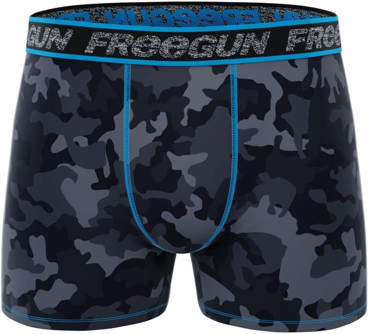 FREEGUN Herren Retroshorts (4er Pack) XL Grau, XL Grau