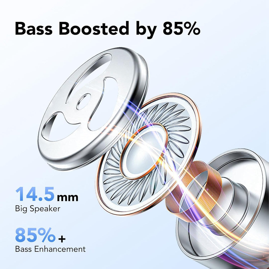 CASCHO Bluetooth Kopfhörer Sport, Kopfhörer Kabellos Bluetooth 5.3, 60 Std Kabellose Kopfhörer mit T