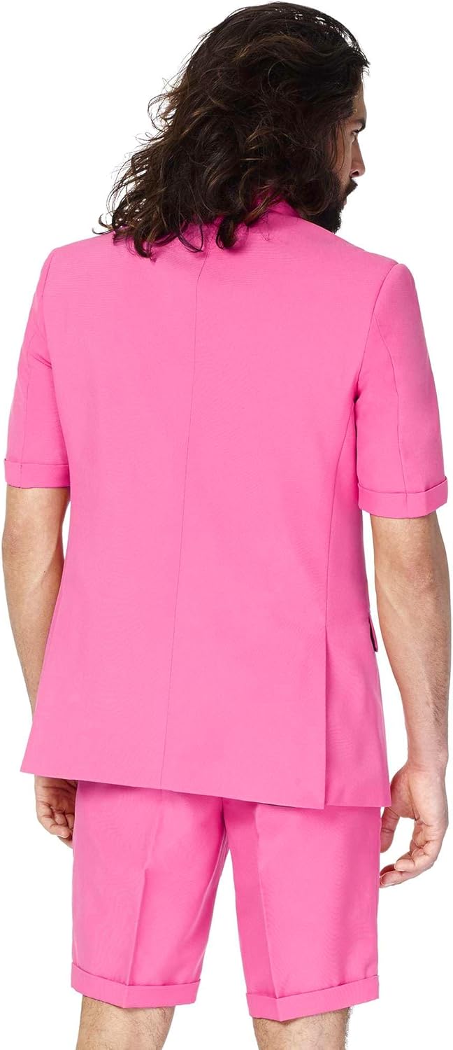 OppoSuits Herren Men Suit Business-Anzug Hosen-Set, 46 Mr.pink