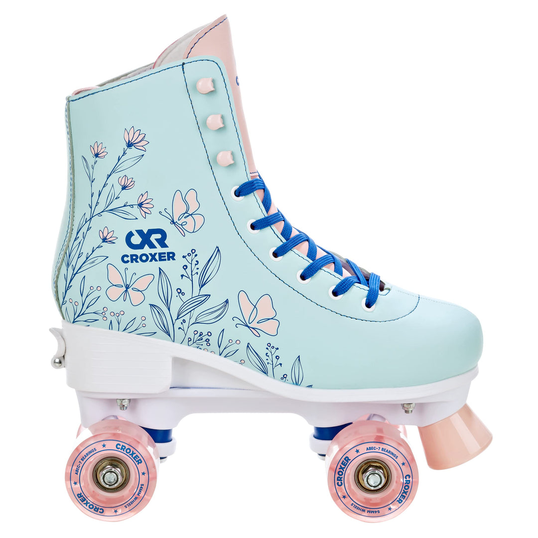 Croxer Verstellbare Rollschuhe Roller Skates Evita, Amara (LED Räder), Sprinkly - Kugellager Carbon