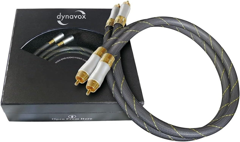 Dynavox Highend-Stereo-Cinchkabel 2 x 0,6m - 1x