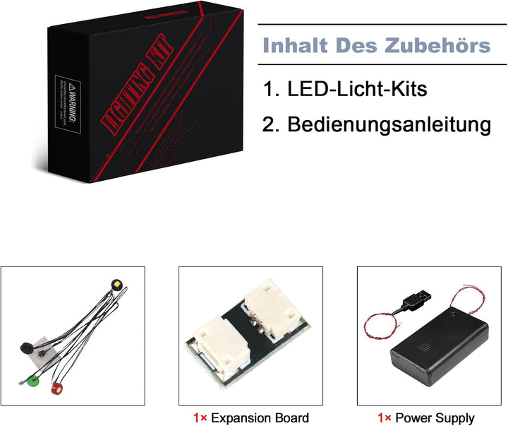 BrickBling Led Licht Set für Lego 21189 Minecraft Das Skelettverlies Spielzeug Set (Kein Lego-Modell