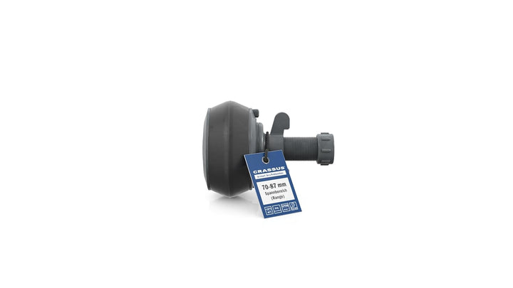 Schnellverschlussstopfen CSV 80 PVC; (70-87mm), bis 0,5 bar, Länge: 100mm, EPDM / PVC 70-87 mm, 70-8