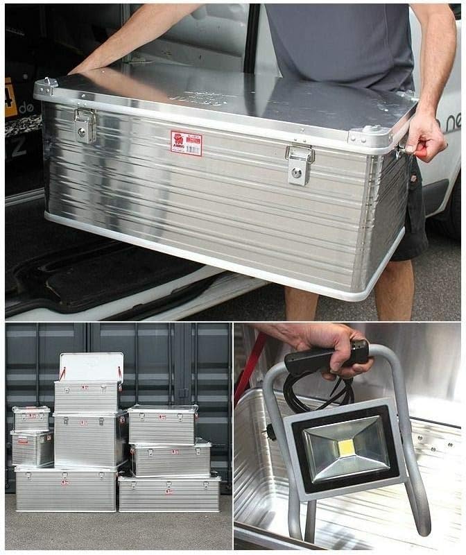JUMBO Alluminium Transport-Box Alu 140 Liter ALU140 L 902 x B 495 x H 379 mm Kiste Truhe Lager-Box A
