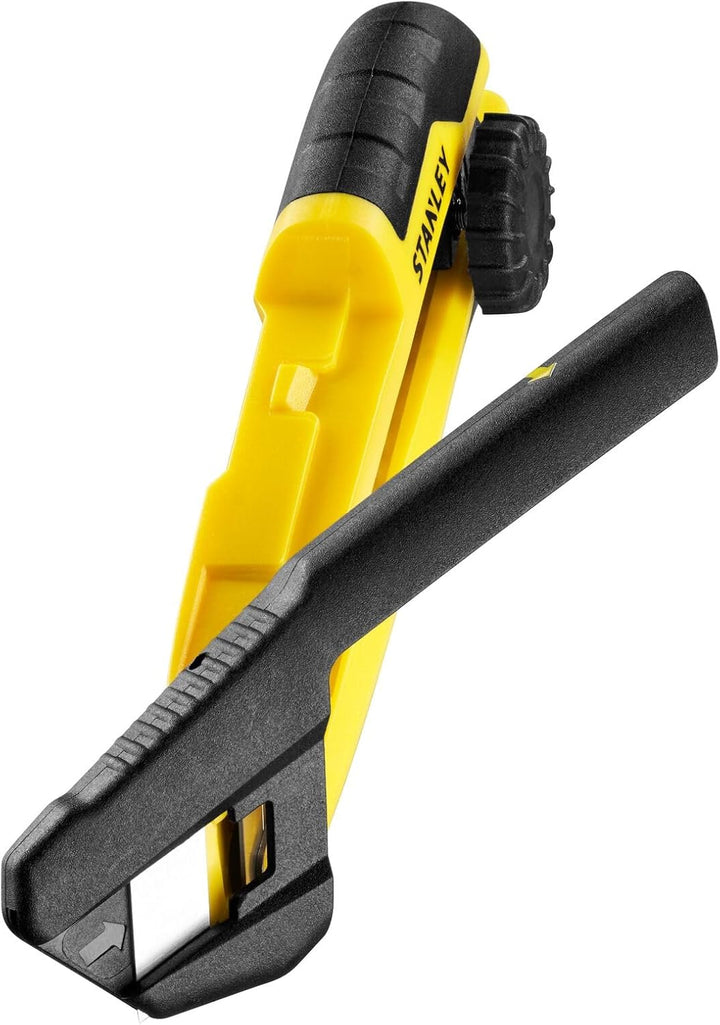 STANLEY Cuttermesser 18mm (mit Feststellrad und integriertem Abbrechmechanismus direkt im Messer, br