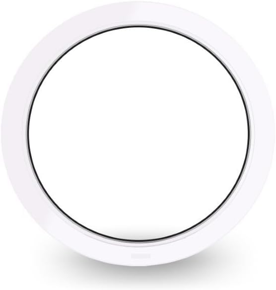 Rundfenster – Bullauge – Festverglasung (FiB) - Durchmesser: 90cm – weiss - 60 mm Profil – 2-Fach-Ve
