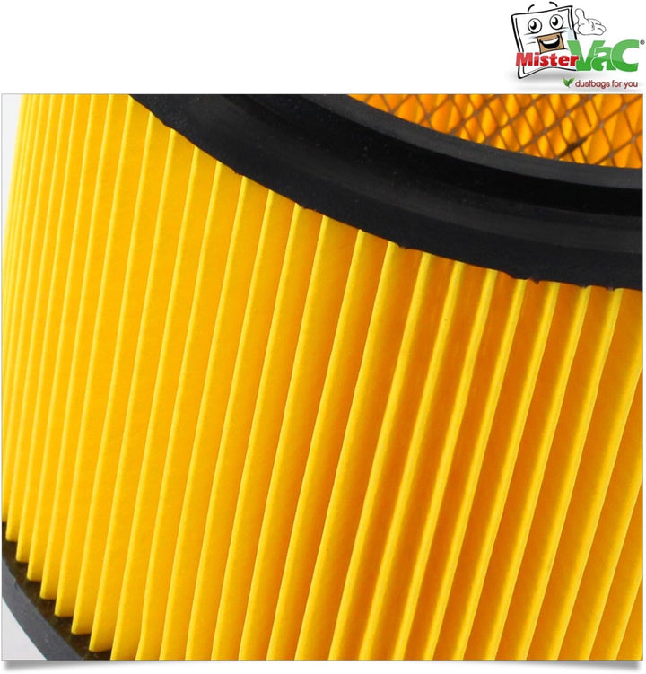 MisterVac Lamellenfilter Ersatzfilter kompatibel mit Top Craft TC-NTS 30A Nass-Trocken