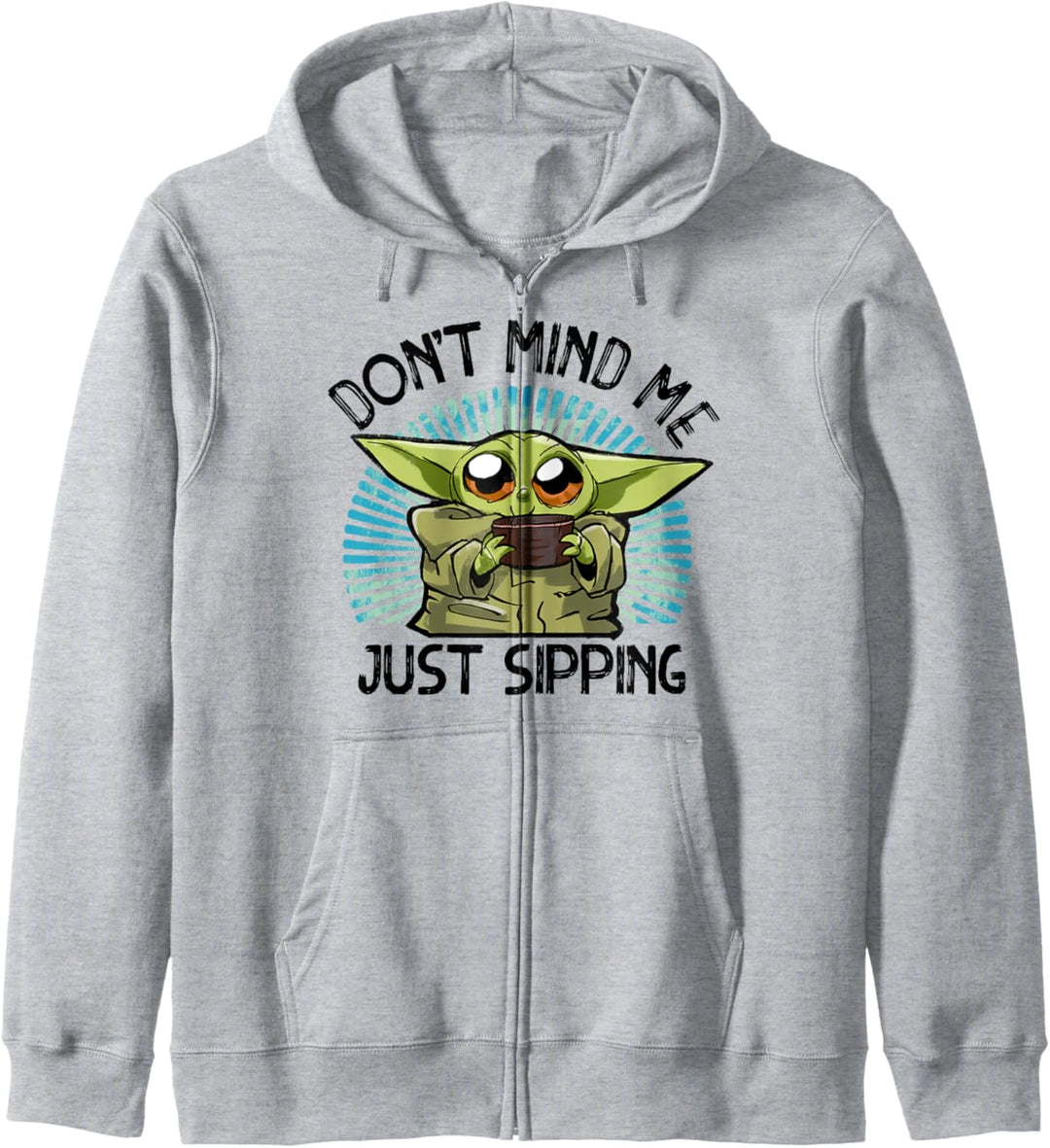 Star Wars The Mandalorian The Child Just Sipping Portrait Kapuzenjacke